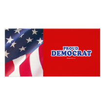 Proud Democrat Personalized Photo Card