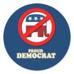 Proud Democrat stickers
