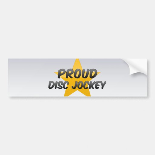 Proud Disc Jockey Bumper Sticker