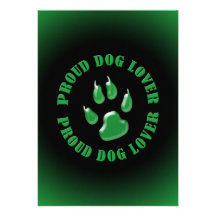 Proud Dog Lover Personalized Invitations