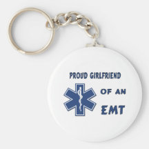 Proud EMT Girlfriend Key Chains