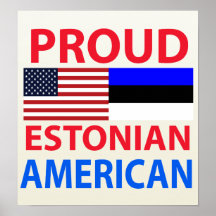Proud Estonian American Print