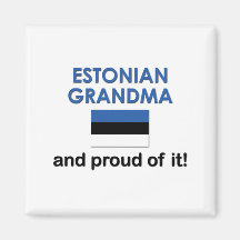 Proud Estonian Grandma Magnets