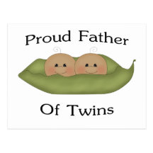 Proud Father Of Twins Post Cards