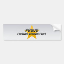 Proud Finance Consultant Bumper Sticker