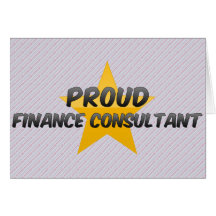 Proud Finance Consultant Greeting Card