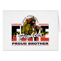 Proud Firefighter Brother Cards