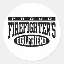 Proud Firefighter's Girlfriend Sticker