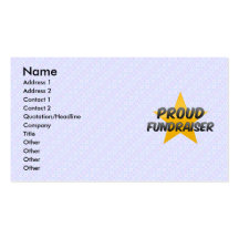 Proud Fundraiser Business Cards