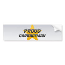 Proud Garbageman Bumper Sticker