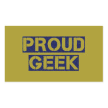 Proud Geek Business Card