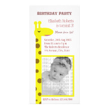 Proud Giraffe Photo Card Template