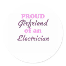 Proud Girlfriend of an Electrician Sticker