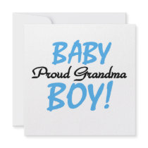 Proud Grandma Baby Boy Gifts Announcement