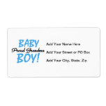 Proud Grandma Baby Boy Gifts Shipping Label