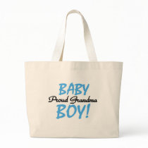 Proud Grandma Baby Boy T shirts and Gifts Tote Bags