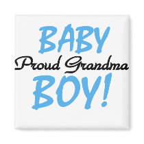 Proud Grandma Baby Boy T shirts and Gifts Magnets