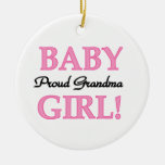 Proud Grandma Baby Girl Gifts Ornament