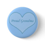 Proud Grandma Button, Blue