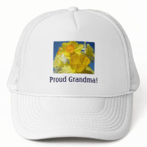 Proud Grandma! hats Yellow Daffodil Flowers