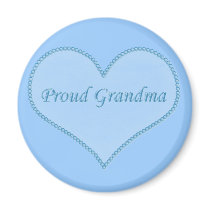 Proud Grandma Magnet, Blue