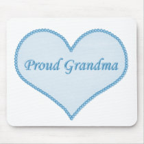 Proud Grandma Mousepad, Blue