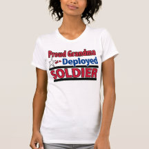 Proud Grandma of a Deployed Soldier Shirt w/ Name