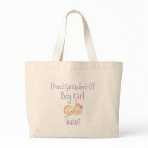 Proud Grandma of Boy Girl Twins Tote Bag