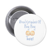 Proud Grandma of Boy Twins Pins