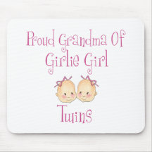 Proud Grandma of Girl Twins Mouse Pad