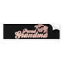 Proud Grandma Pink Flowers Bumper Sticker