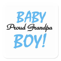 Proud Grandpa Baby Boy T-shirts and Gifts Stickers