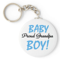 Proud Grandpa Baby Boy Tshirts and Gifts Key Chain