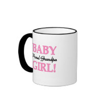 Proud Grandpa Baby Girl T-shirts and Gifts Mugs