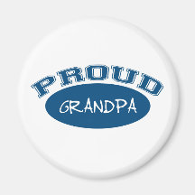 Proud Grandpa (Blue) Magnet