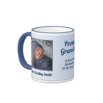 Proud Grandpa New Baby Personalized Mug