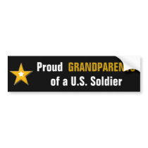 Proud Grandparents of a US Soldier Bumper Sticker