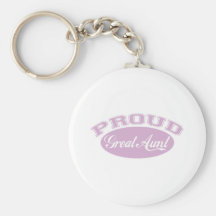 Proud Great Aunt Keychain