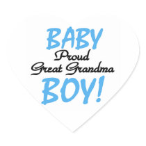 Proud Great Grandma Baby Boy Gifts Sticker