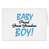 Proud Great Grandma Baby Boy Tshirts and Gifts Cards