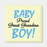Proud Great Grandma Baby Boy Tshirts and Gifts Magnets