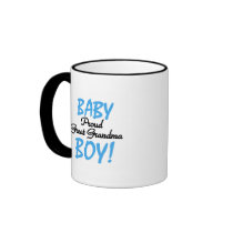 Proud Great Grandma Baby Boy Tshirts and Gifts Mugs