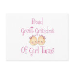 Proud Great Grandma Of Girl Twins Post Card