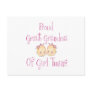 Proud Great Grandma Of Girl Twins Post Card