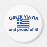 Proud Greek Yia Yia Fridge Magnet