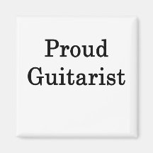 Proud Guitarist Refrigerator Magnets