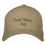 Proud Hockey Dad Embroidered Baseball Cap