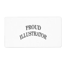 Proud Illustrator Shipping Label