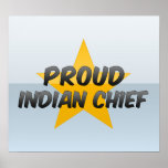 Proud Indian Chief Poster