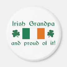Proud Irish Grandpa Refrigerator Magnet